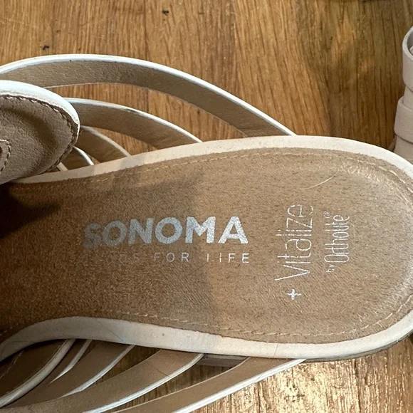 *last chance* Sonoma | Women's Cream Strappy Mules - Picture 2 of 16